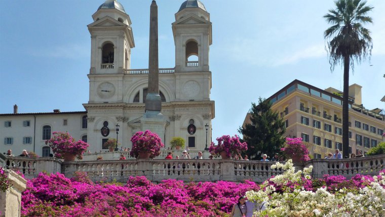 Rome Weather spring Piazza Di Spagna