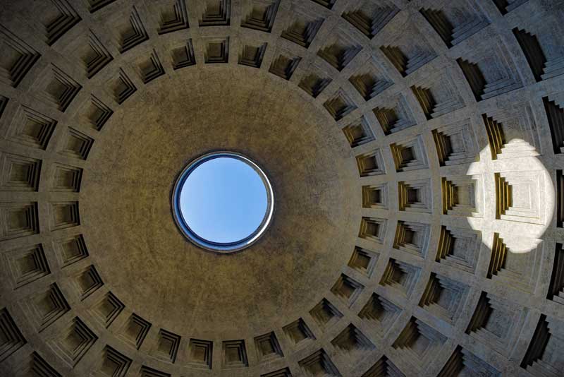 Pantheon Rome inside vault