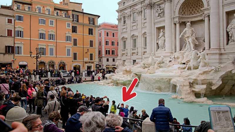 Trevi Fountain Rome Justitaly Travel Guide